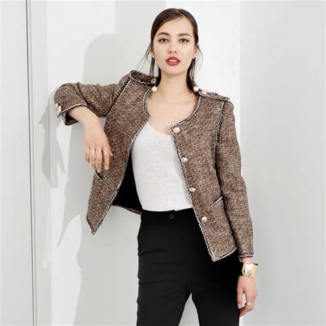 chanel tweed jacket aliexpress